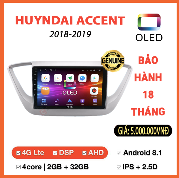 MÀN HÌNH OLED TOYOTA CAMRY 2014-2018